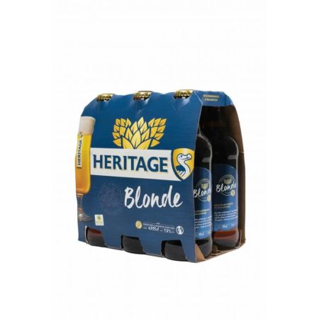 Bière Héritage blonde Bourbon bouteille 33cl pack